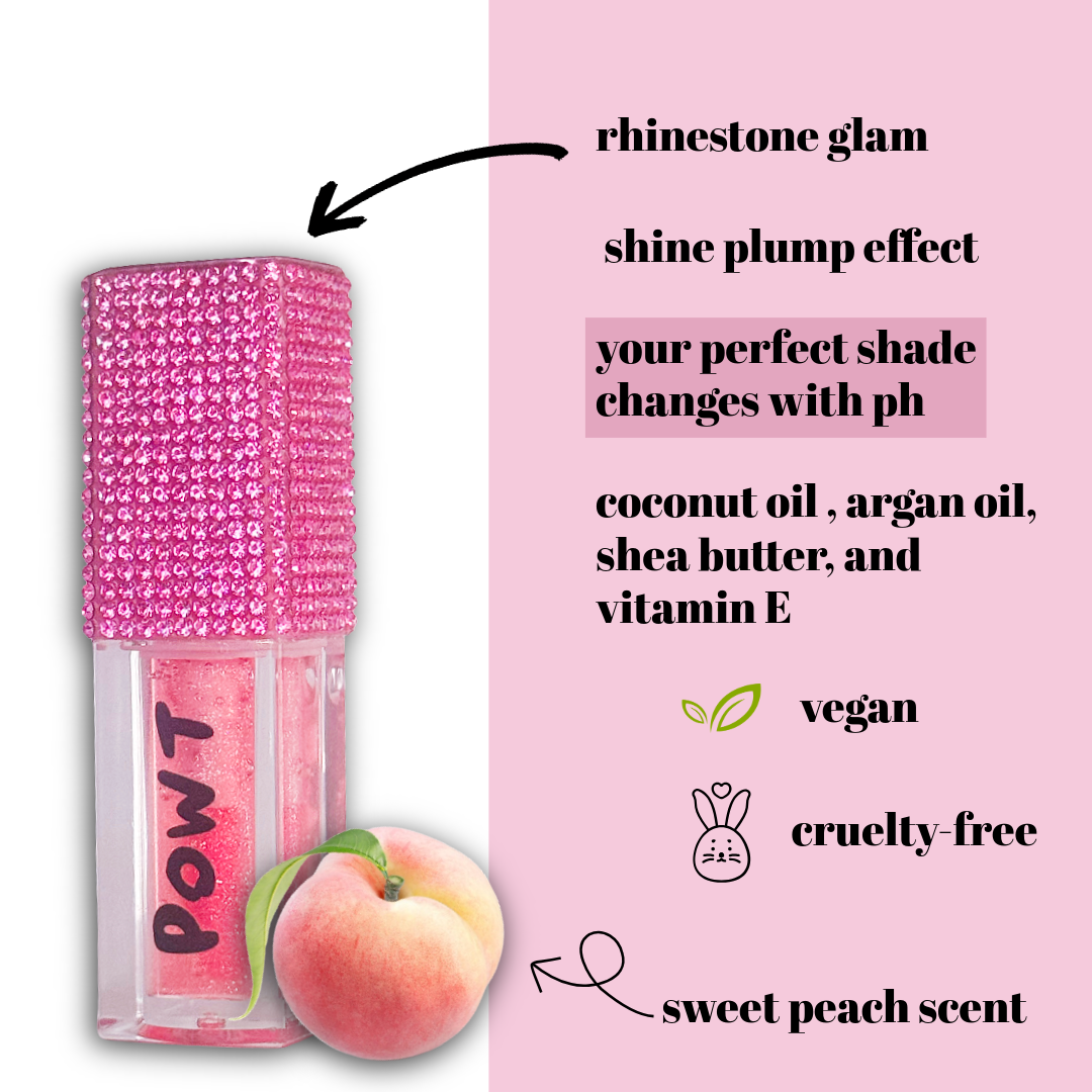 PRE SALE - Pink Peach Color Change Plumping Lip Oil