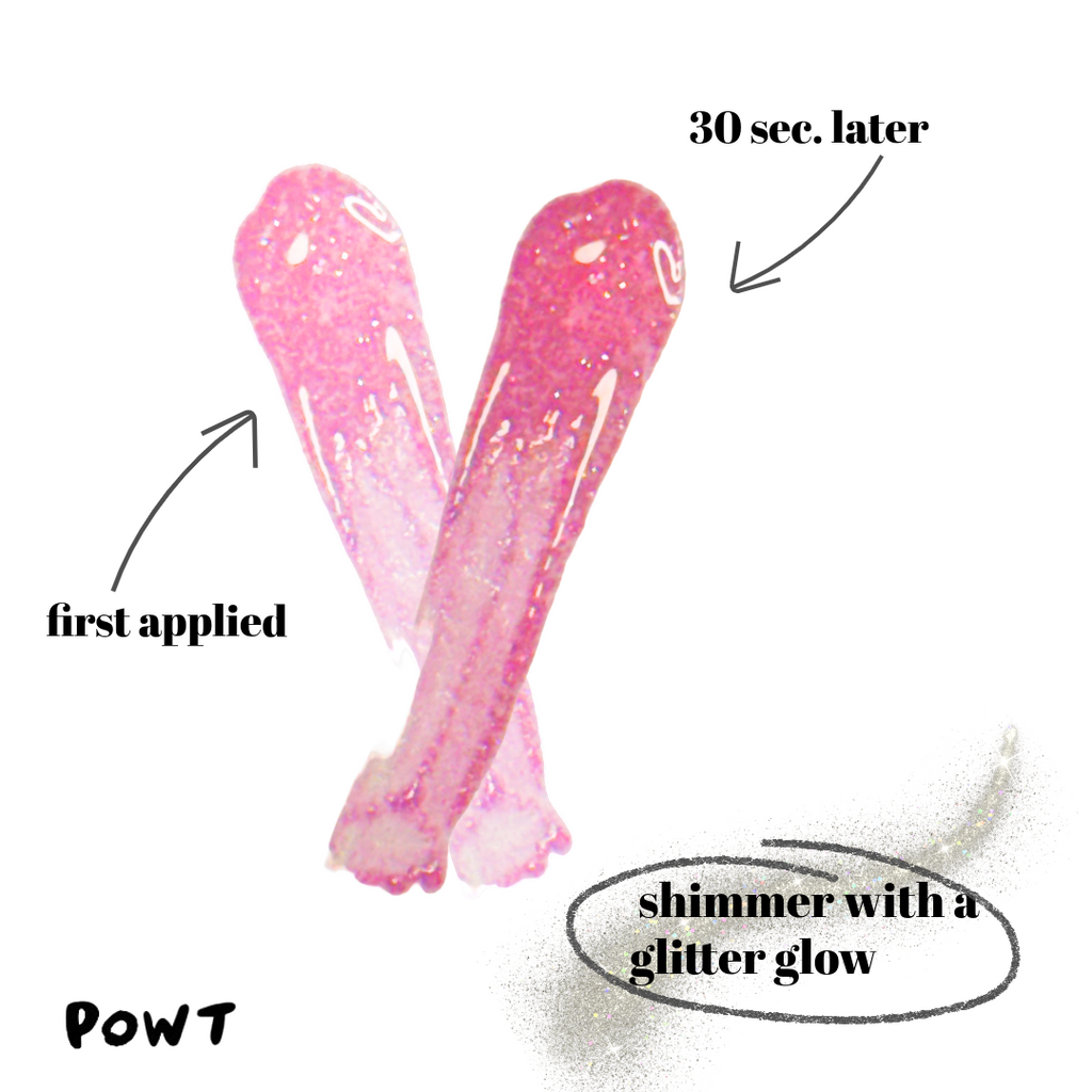 Pink Peach Color Change Plumping Lip Oil